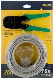 4World CAT 5e UTP Cable Grey 25m