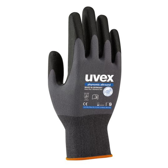 Рабочие перчатки перчатки Uvex, полиамид, серый, 10