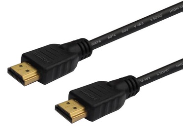 Laidas Savio HDMI / HDMI HDMI A male, HDMI A male, 15 m, juoda