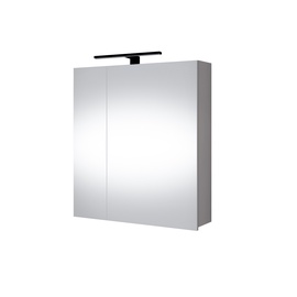 Шкаф для ванной Domoletti, серый, 13.5 x 60 см x 66 см