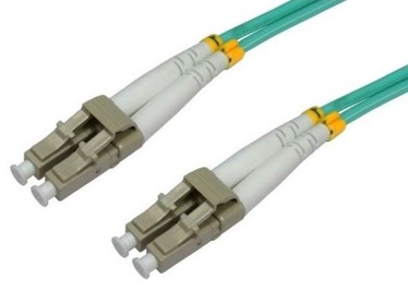 Intellinet LC-LC Fiber Optic Patch Cable OM-3 Green 3m