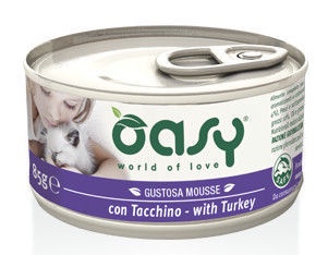 Oasy Adult Cat Wet Mousse w/ Turkey 85g