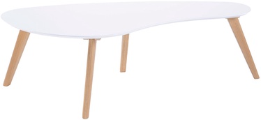 Журнальные столики Home4you Scarlette, белый/дубовый, 1200 мм x 600 мм x 380 мм