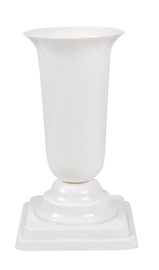 Vaas Form Plastic Plastic Grave Vase with Leg D13 White