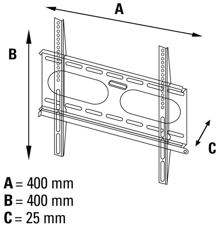 Кронштейн Hama Fix TV, 32-56″, 50 кг