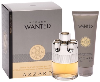 Набор для мужчин Azzaro Wanted 100 ml EDT + Hair & Body Shampoo 100 ml