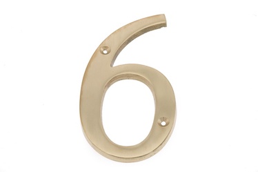 MAJANUMBER 6 MESSING 12,5CM