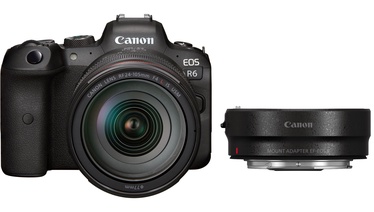 Цифровой фотоаппарат Canon EOS R6 + RF 24-105 f/4L IS USM + Mount Adapter EF-EOS R