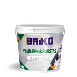Špaktele Briko, gatavs lietošanai, balta/pelēka, 1.5 kg