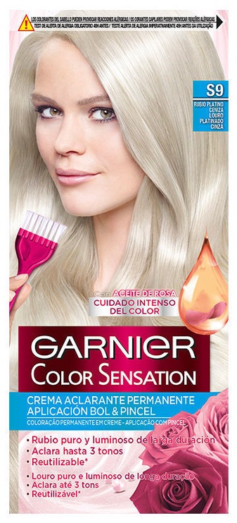 Kраска для волос Garnier Color Sensation, Rubio Platino Ceniza, s9, 110 мл