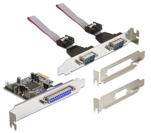Delock PCI Express Card 2 x Serial RS-232 / Parallel DB25