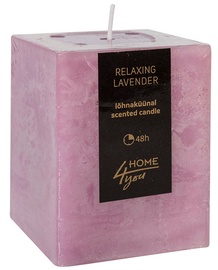 Home4you Candle Relaxing Lavender 7.5x7.5xH10cm