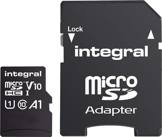 Atmiņas karte Integral INMSDH-100 32GB microSDHC V10 UHS-I U1 w/Adapter