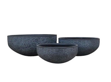 Puķu pods LT3458-4S, pelēka, Ø 510 mm