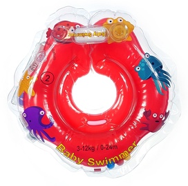Piepūšams riņķis Baby Swimmer Inflatable Neck Ring, sarkana