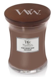 WoodWick Stone Washed Suede Candle 275g Brown