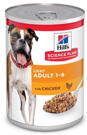 Hill's Science Plan Light Adult Wet Food w/ Chicken 370g