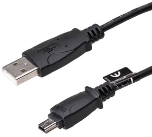 Akyga Cable Mini USB / USB Black 1m