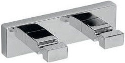 Inda A1820BCR Clothes Hanger 2-Hooks Chrome