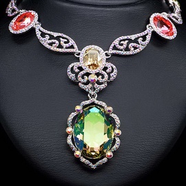 Diamond Sky Necklace Ernesta With Swarovski Crystals