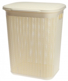 Galicja Plastic Laundry Basket Beige 50l