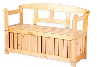 Folkland Timber Garden Bench Friiz Box Natural