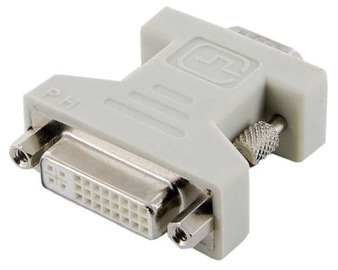 4World Adapter DVI-I to VGA Grey