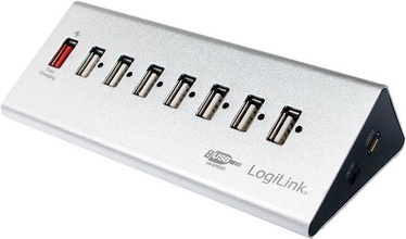 USB jaotur (USB hub) LogiLink USB 2.0 7-Port + 1 x Fast Charging Port