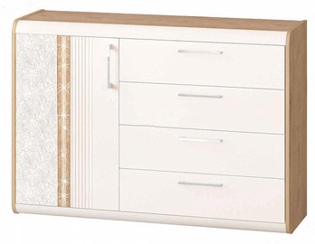 DaVita Adel 65.34 Chest Of Drawers Bunratti Oak/Vanilla