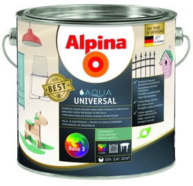 Emailvärv Alpina Aqua Univers M BW XB, matt, 2.5 l, valge