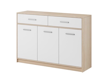 Kumode WIPMEB Tulia 3D 2S Sonoma Oak/White, 123.2x34.3x85 cm