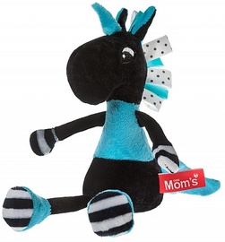 Mīkstā rotaļlieta Hencz Toys Unicorn, zila/melna