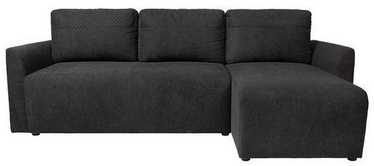 Black Red White Arbon Corner Sofa Black