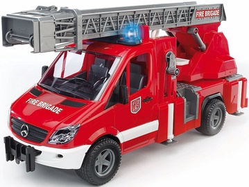 Mängu tuletõrjeauto Bruder MB Sprinter Fire Brigade 02532, valge/must/punane