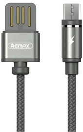 Remax Gravity Magnetic USB To Micro USB Cable With LED Light 1m Black