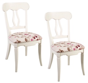 Home4you Chairs Elizabeth Antique White 2pcs