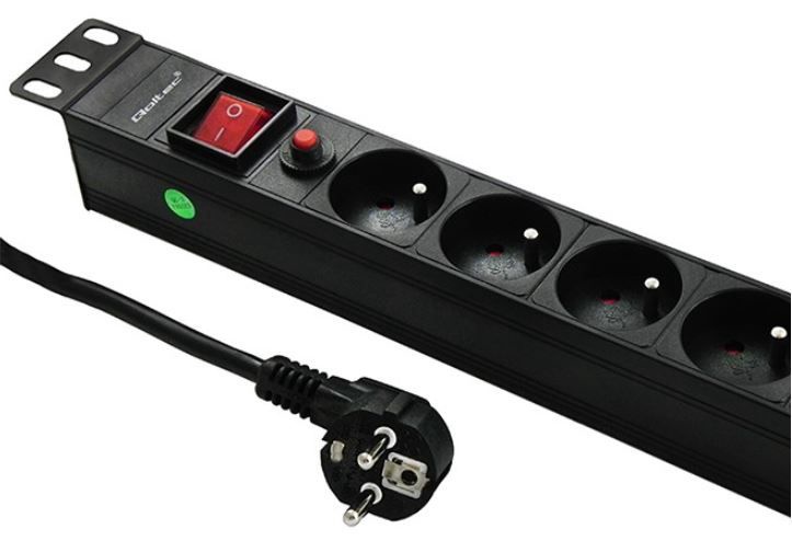 Įtampos stabilizatorius Qoltec Surge Protector, 2 m