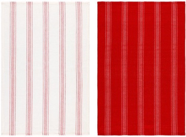 Virtuves dvielis Verners Maku 323016 Red/White, 50x70 cm, 2 gab.