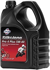 Машинное масло Fuchs Silkolene Pro 4 Plus 5W - 40, синтетический, для мототехники, 4 л
