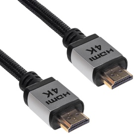 Juhe Akyga AK-HD-100P HDMI A male, HDMI A male, 10 m, hõbe/must