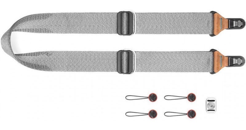 Kameras siksniņa Peak Design Slide Camera Strap Ash, 145 cm, pelēka