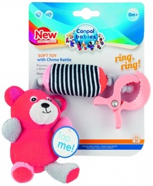 Canpol Babies Soft Toy With Chime Rattle Bear Coral 68/054