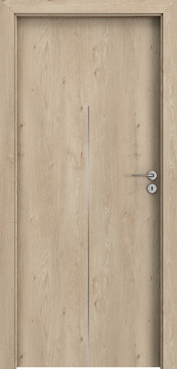 Полотно межкомнатной двери Porta H1 Porta line H1, левосторонняя, дубовый, 203 x 64.4 x 4 см