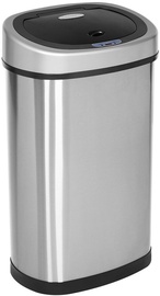 Songmics Trash Can Silver/Black 72.2x42cm
