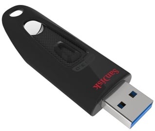 USB atmintinė SanDisk Ultra, juoda, 128 GB