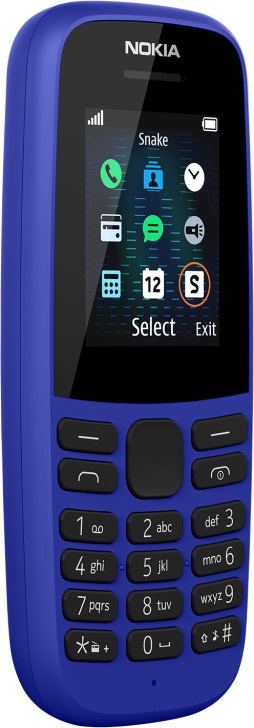 Мобильный телефон Nokia 105 2017, синий, 4MB/4MB
