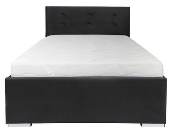 Black Red White Molisa Bed 120cm Gray