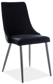 Стул для столовой Piano B Matt Velvet 99, черный, 44 см x 47 см x 93 см