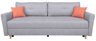 Dīvāngulta Black Red White Aradena, 222 x 102 x 88 cm