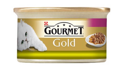 Mitrā kaķu barība Gourmet, truša gaļa/aknas, 0.085 kg
